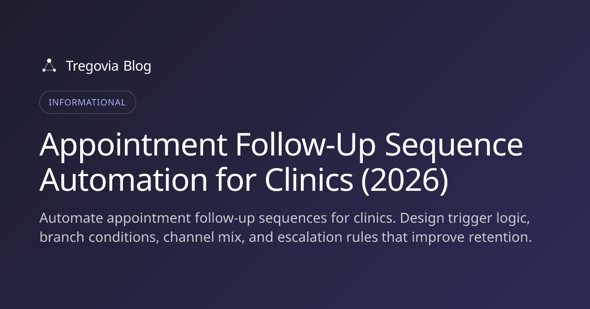 Appointment Follow-Up Sequence Automation for Clinics (2026)