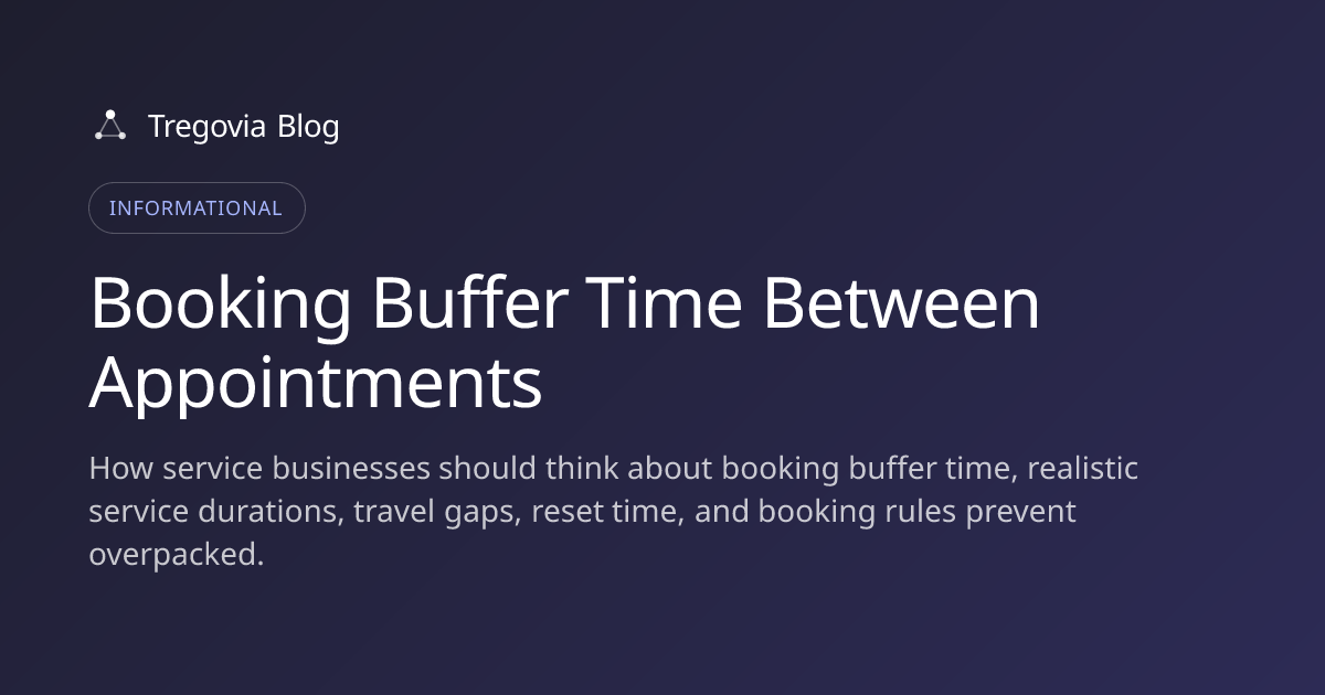 Booking Buffer Time Between Appointments