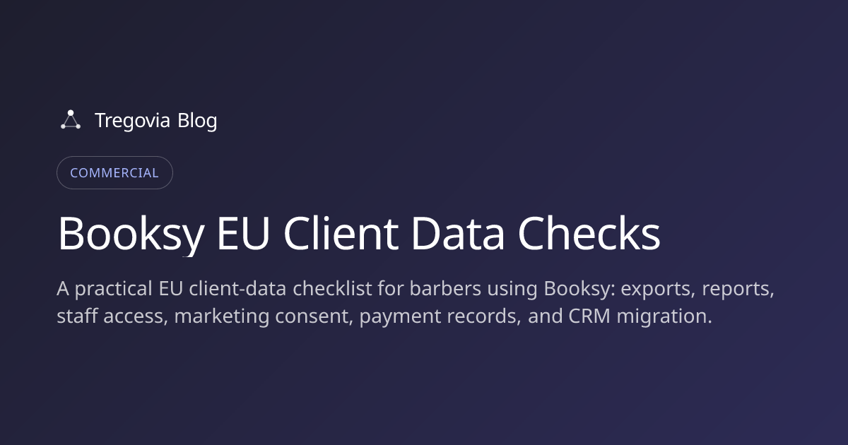 Booksy EU Client Data Checks