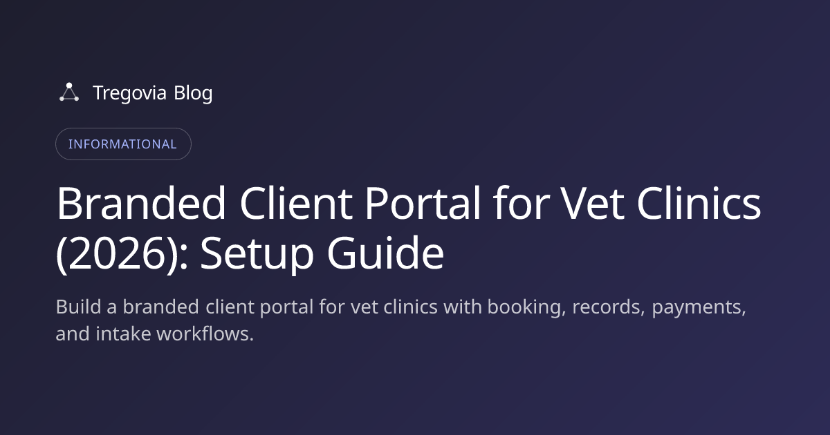 Branded Client Portal for Vet Clinics (2026): Setup Guide
