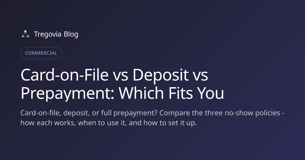 Card-on-File vs Deposit vs Prepayment: Which Fits You