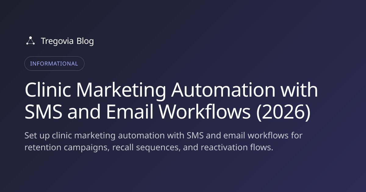 Clinic Marketing Automation with SMS and Email Workflows (2026)
