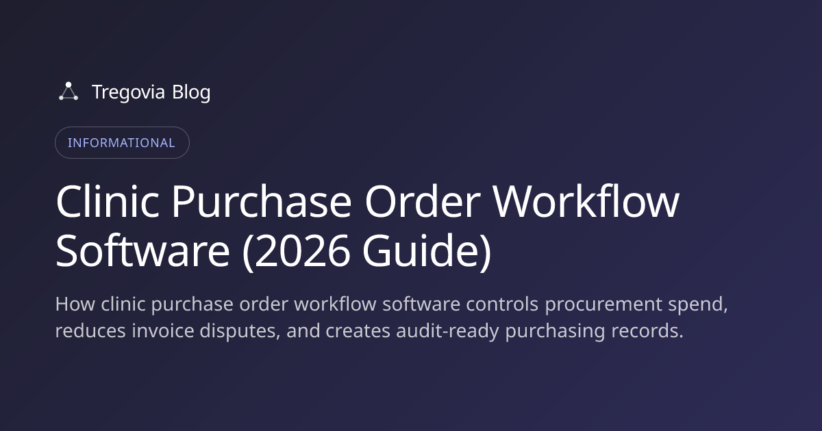 Clinic Purchase Order Workflow Software (2026 Guide)