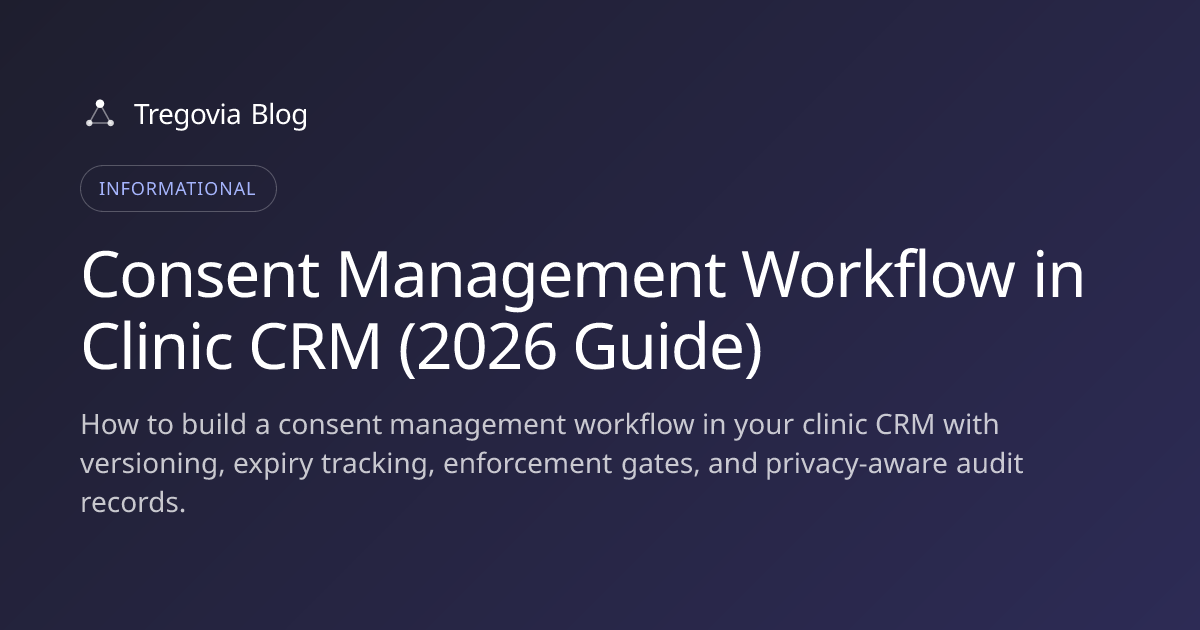 Consent Management Workflow in Clinic CRM (2026 Guide)