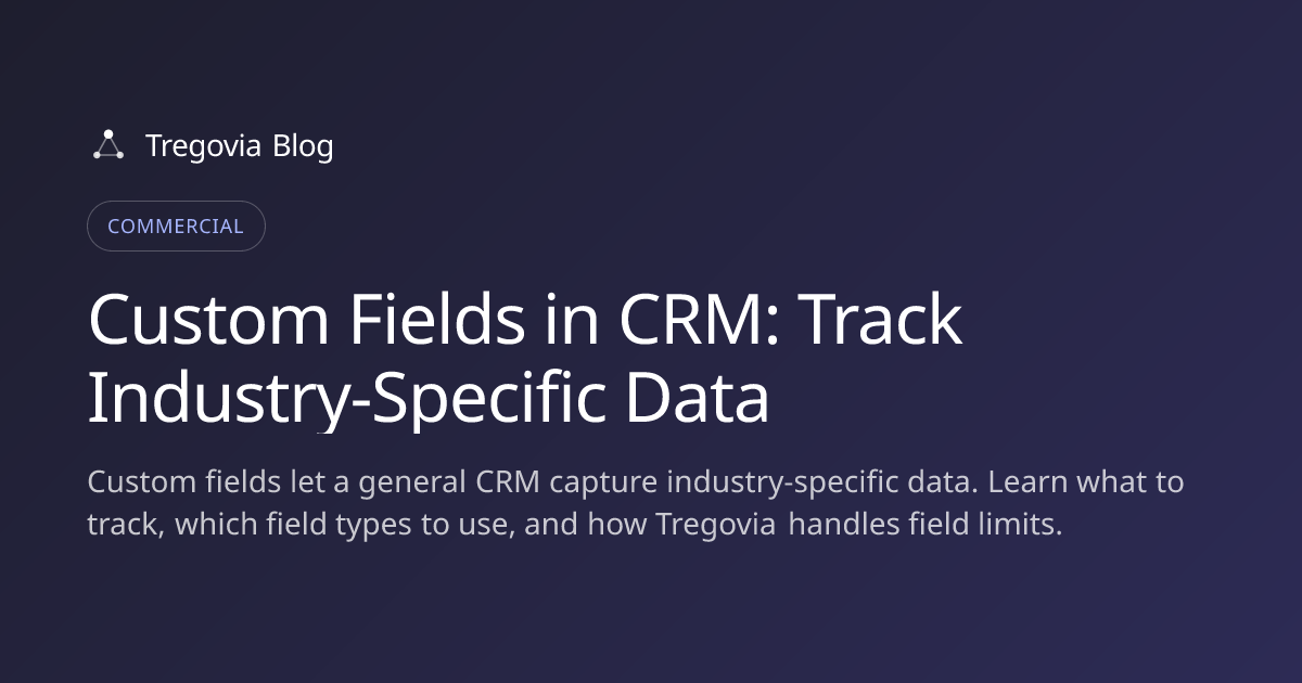 Custom Fields in CRM: Track Industry-Specific Data