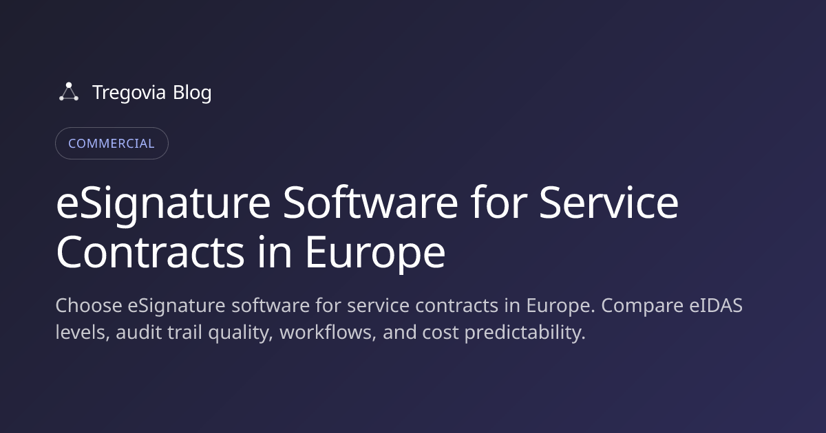 eSignature Software for Service Contracts in Europe