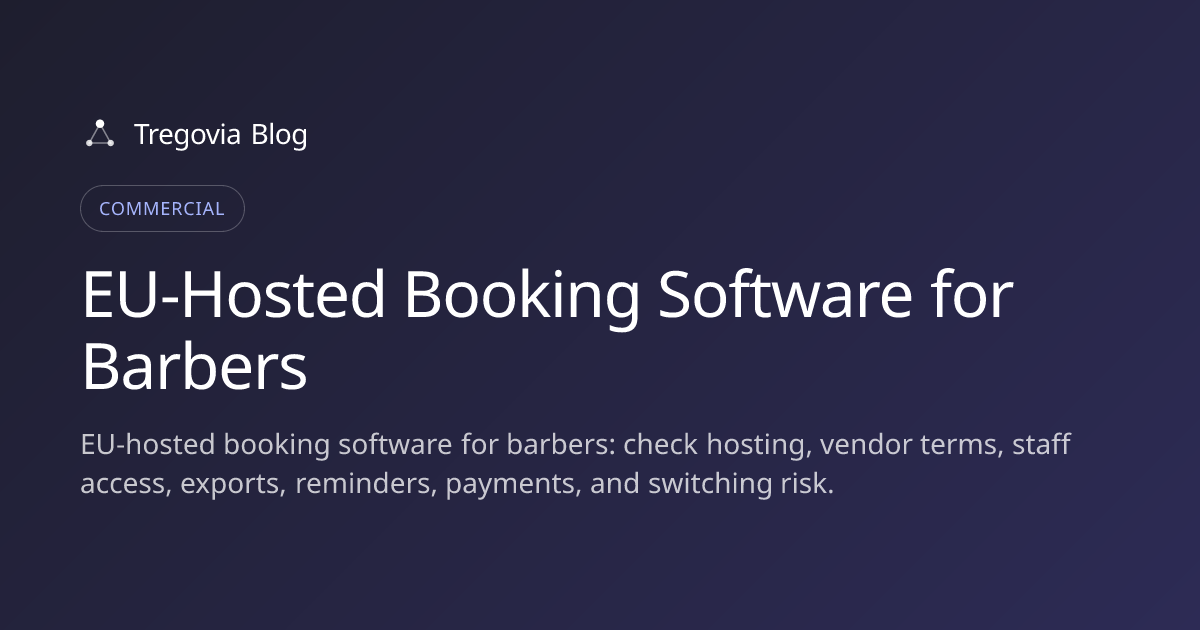 EU-Hosted Booking Software for Barbers