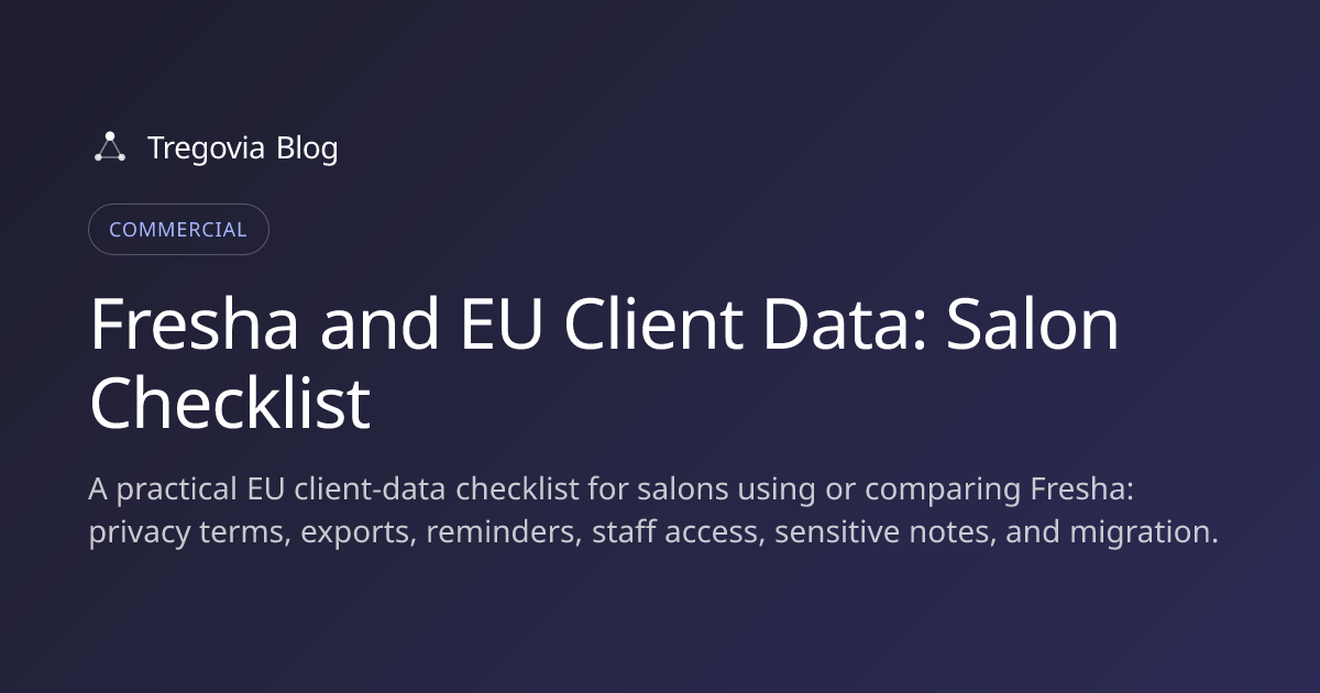 Fresha and EU Client Data: Salon Checklist