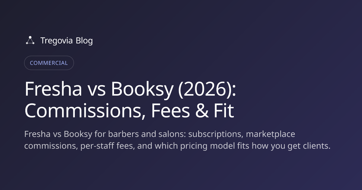 Fresha vs Booksy (2026): Commissions, Fees & Fit