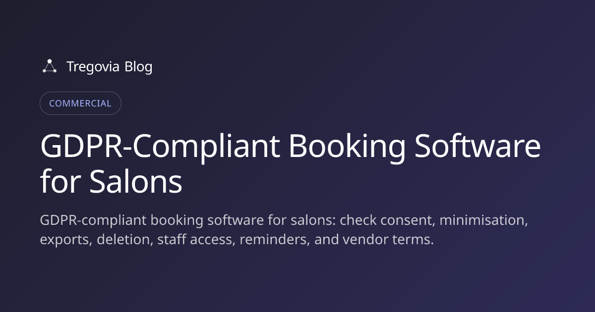 GDPR-Compliant Booking Software for Salons