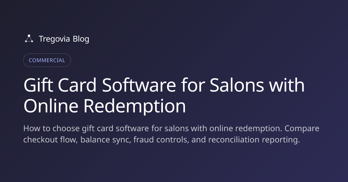 Gift Card Software for Salons with Online Redemption