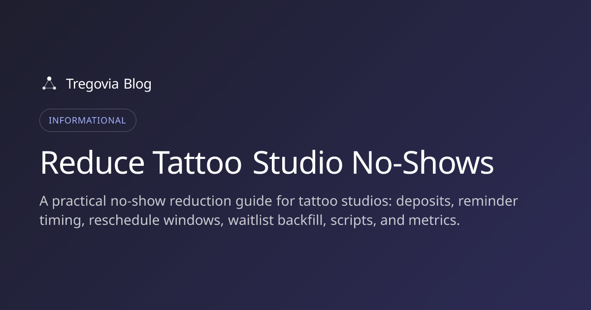 Reduce Tattoo Studio No-Shows