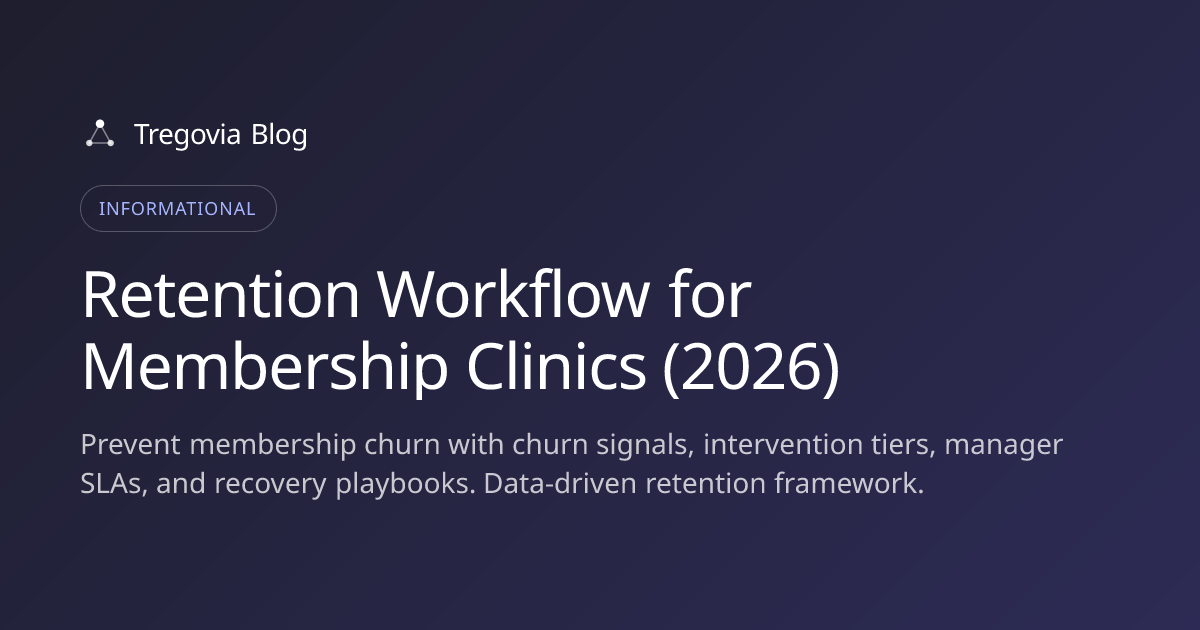 Retention Workflow for Membership Clinics (2026)