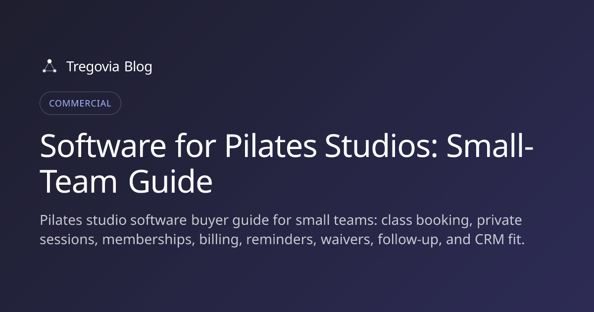 Software for Pilates Studios: Small-Team Guide